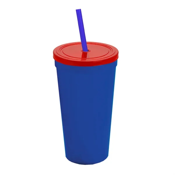 24 Oz. Stadium Cup With Straw And Lid... from ASI 40480 Koozie Group