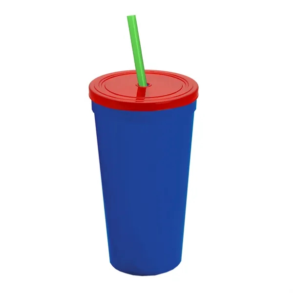 24 Oz. Stadium Cup With Straw And Lid... from ASI 40480 Koozie Group