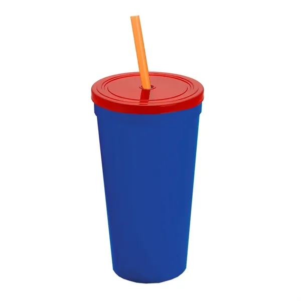 24 Oz. Stadium Cup With Straw And Lid... from ASI 40480 Koozie Group