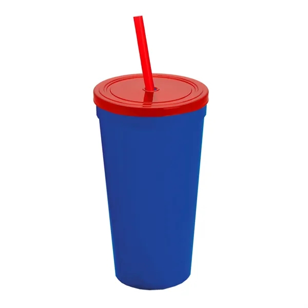 24 Oz. Stadium Cup With Straw And Lid... from ASI 40480 Koozie Group