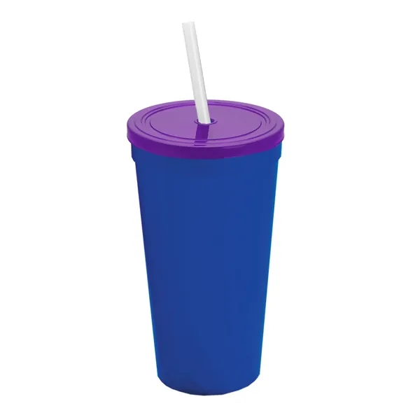 24 Oz. Stadium Cup With Straw And Lid... from ASI 40480 Koozie Group