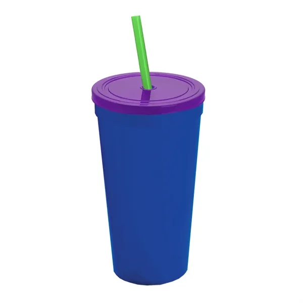 24 Oz. Stadium Cup With Straw And Lid... from ASI 40480 Koozie Group
