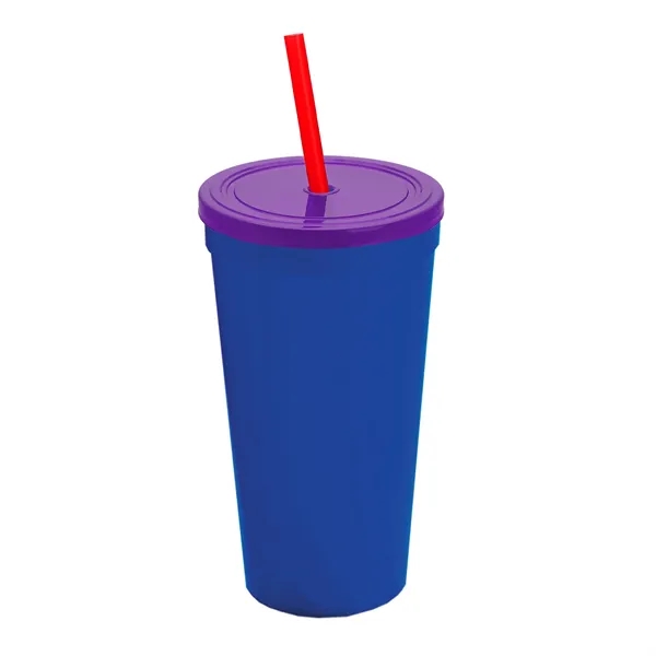 24 Oz. Stadium Cup With Straw And Lid... from ASI 40480 Koozie Group