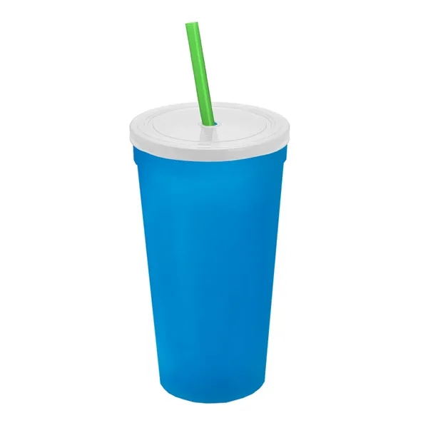 24 Oz. Stadium Cup With Straw And Lid... from ASI 40480 Koozie Group