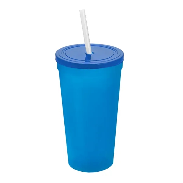 24 Oz. Stadium Cup With Straw And Lid... from ASI 40480 Koozie Group