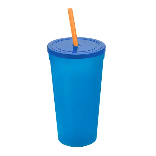 24 Oz. Stadium Cup With Straw And Lid... from ASI 40480 Koozie Group