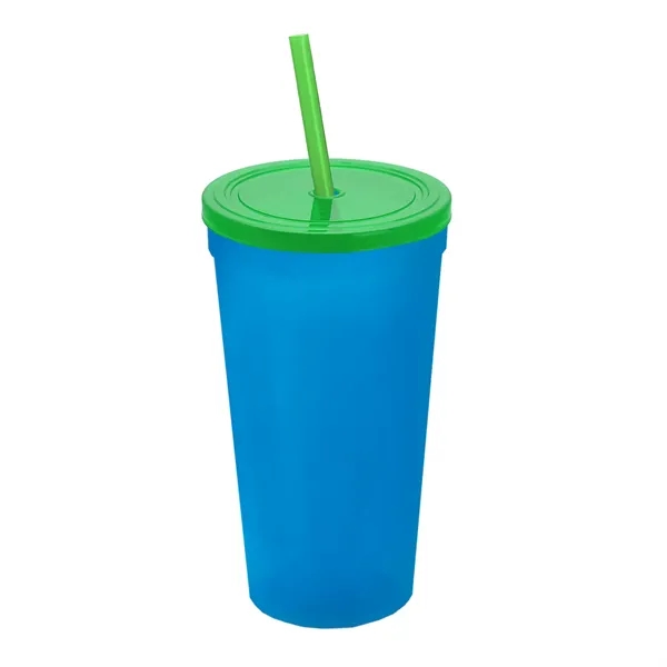24 Oz. Stadium Cup With Straw And Lid... from ASI 40480 Koozie Group