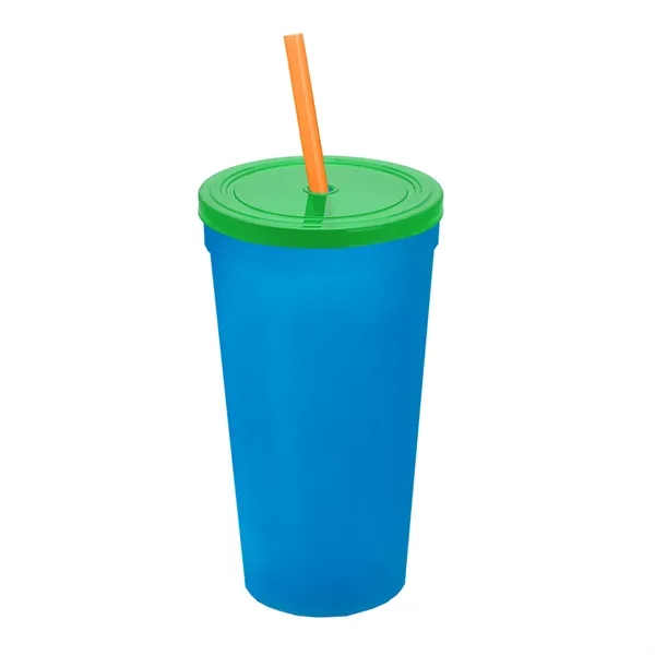 24 Oz. Stadium Cup With Straw And Lid... from ASI 40480 Koozie Group