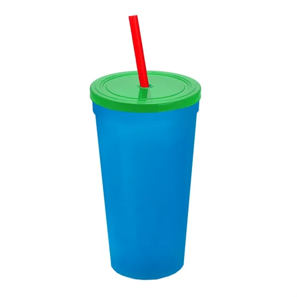 24 Oz. Stadium Cup With Straw And Lid... from ASI 40480 Koozie Group