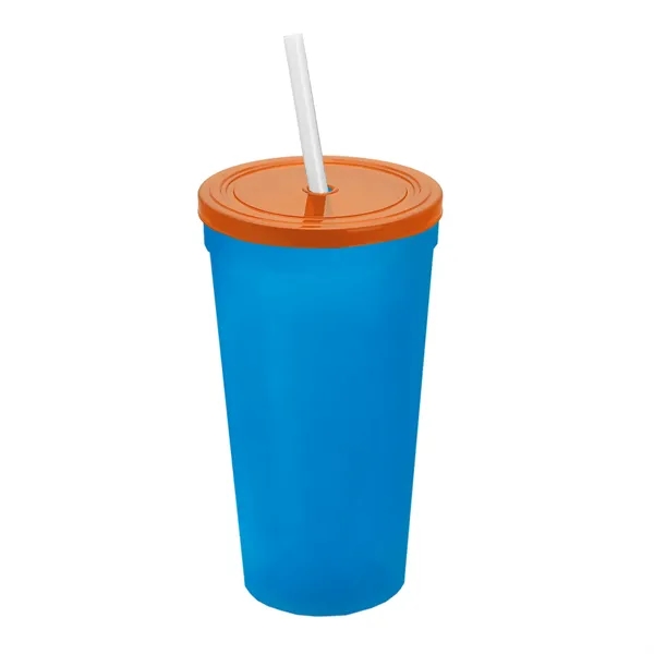 24 Oz. Stadium Cup With Straw And Lid... from ASI 40480 Koozie Group