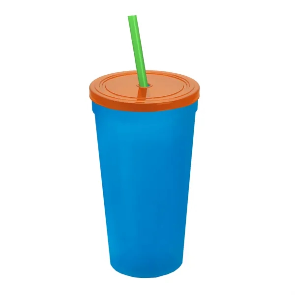 24 Oz. Stadium Cup With Straw And Lid... from ASI 40480 Koozie Group