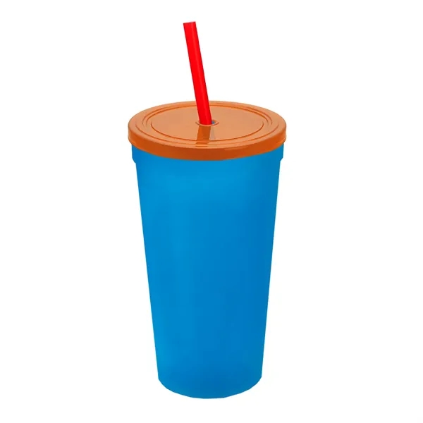 24 Oz. Stadium Cup With Straw And Lid... from ASI 40480 Koozie Group