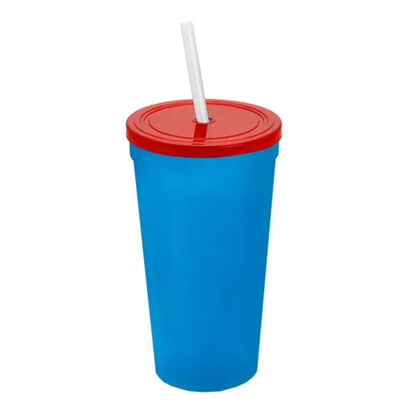 24 Oz. Stadium Cup With Straw And Lid... from ASI 40480 Koozie Group