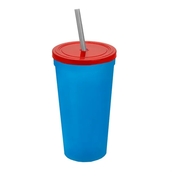 24 Oz. Stadium Cup With Straw And Lid... from ASI 40480 Koozie Group