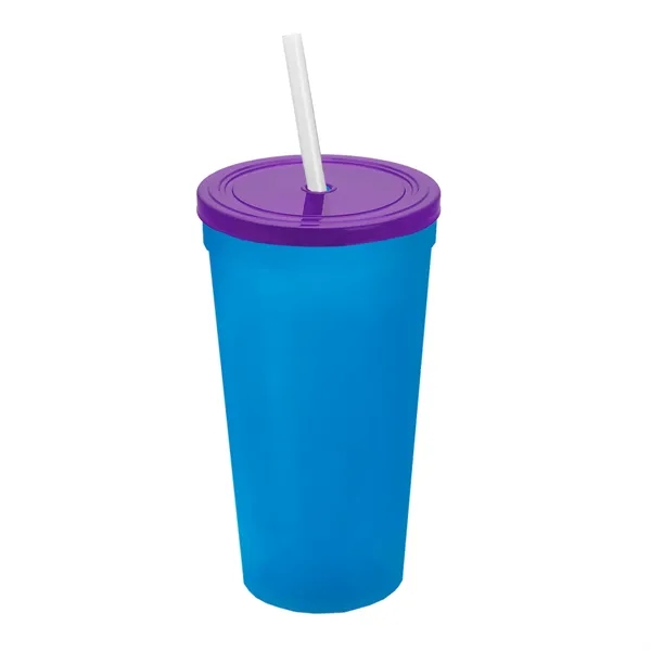 24 Oz. Stadium Cup With Straw And Lid... from ASI 40480 Koozie Group