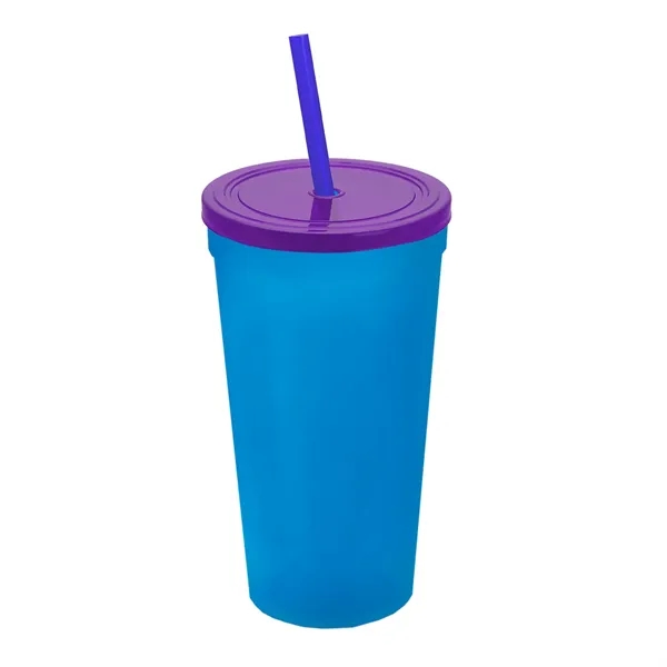 24 Oz. Stadium Cup With Straw And Lid... from ASI 40480 Koozie Group