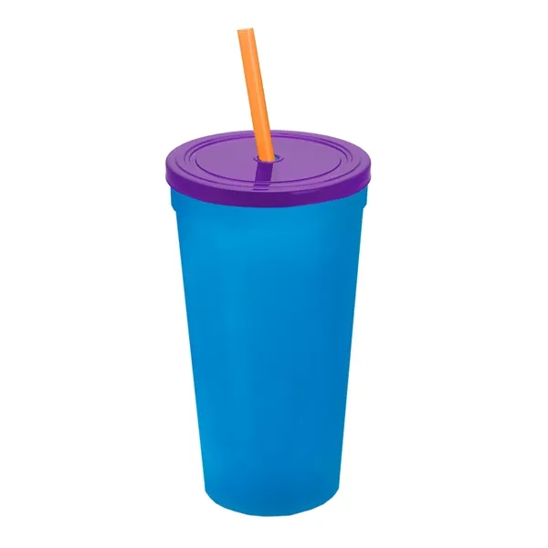 24 Oz. Stadium Cup With Straw And Lid... from ASI 40480 Koozie Group