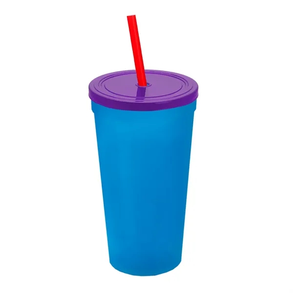 24 Oz. Stadium Cup With Straw And Lid... from ASI 40480 Koozie Group