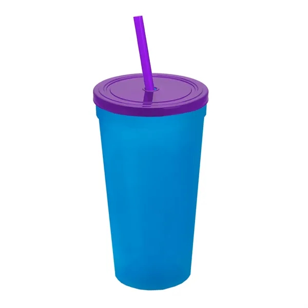 24 Oz. Stadium Cup With Straw And Lid... from ASI 40480 Koozie Group