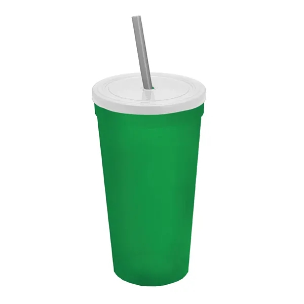 24 Oz. Stadium Cup With Straw And Lid... from ASI 40480 Koozie Group