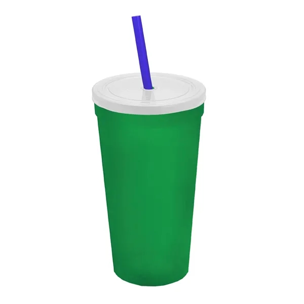 24 Oz. Stadium Cup With Straw And Lid... from ASI 40480 Koozie Group