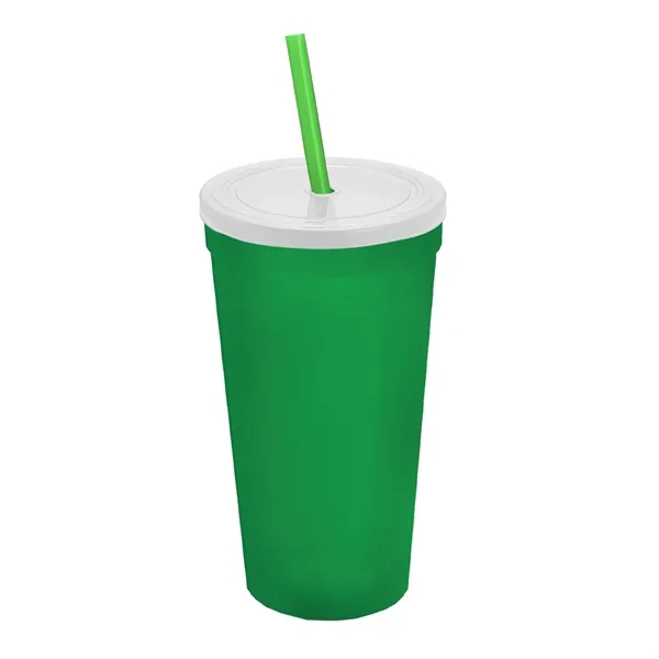 24 Oz. Stadium Cup With Straw And Lid... from ASI 40480 Koozie Group