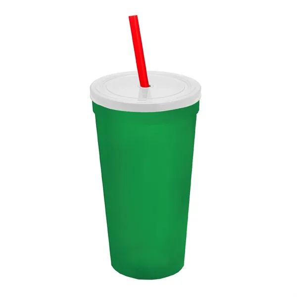 24 Oz. Stadium Cup With Straw And Lid... from ASI 40480 Koozie Group