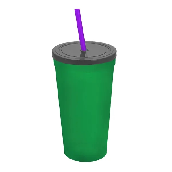24 Oz. Stadium Cup With Straw And Lid... from ASI 40480 Koozie Group