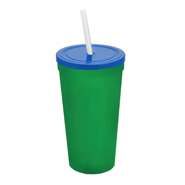 24 Oz. Stadium Cup With Straw And Lid... from ASI 40480 Koozie Group