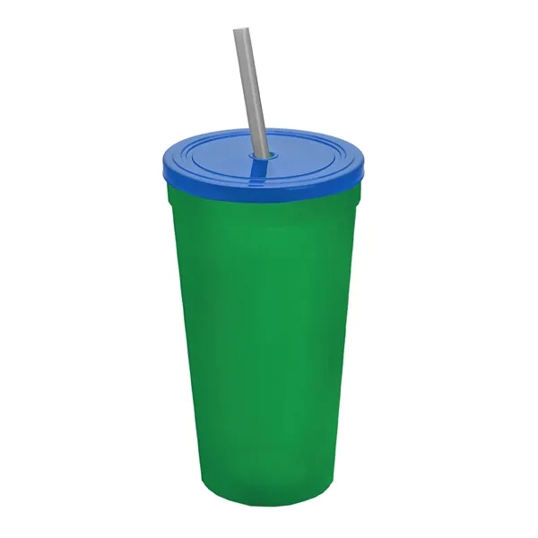 24 Oz. Stadium Cup With Straw And Lid... from ASI 40480 Koozie Group