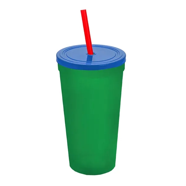 24 Oz. Stadium Cup With Straw And Lid... from ASI 40480 Koozie Group