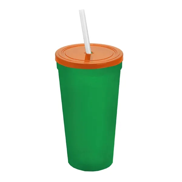 24 Oz. Stadium Cup With Straw And Lid... from ASI 40480 Koozie Group