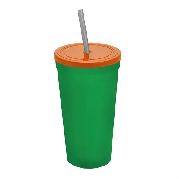 24 Oz. Stadium Cup With Straw And Lid... from ASI 40480 Koozie Group