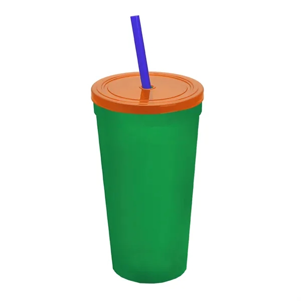 24 Oz. Stadium Cup With Straw And Lid... from ASI 40480 Koozie Group