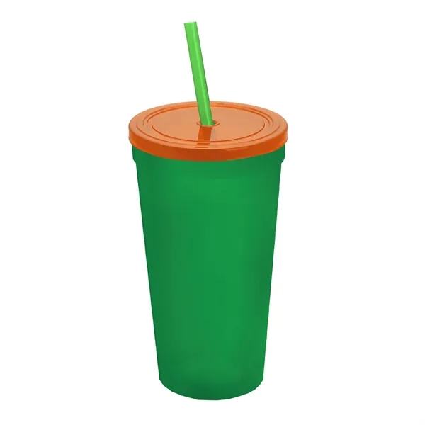 24 Oz. Stadium Cup With Straw And Lid... from ASI 40480 Koozie Group