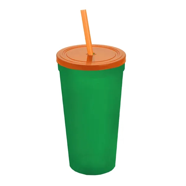 24 Oz. Stadium Cup With Straw And Lid... from ASI 40480 Koozie Group