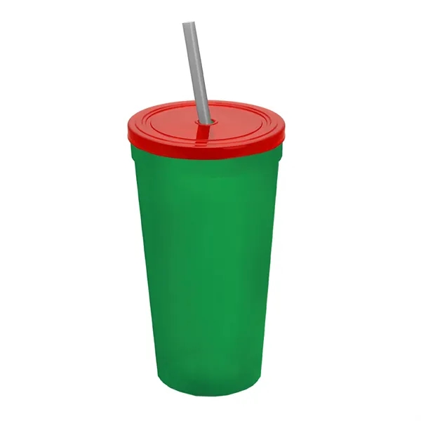 24 Oz. Stadium Cup With Straw And Lid... from ASI 40480 Koozie Group