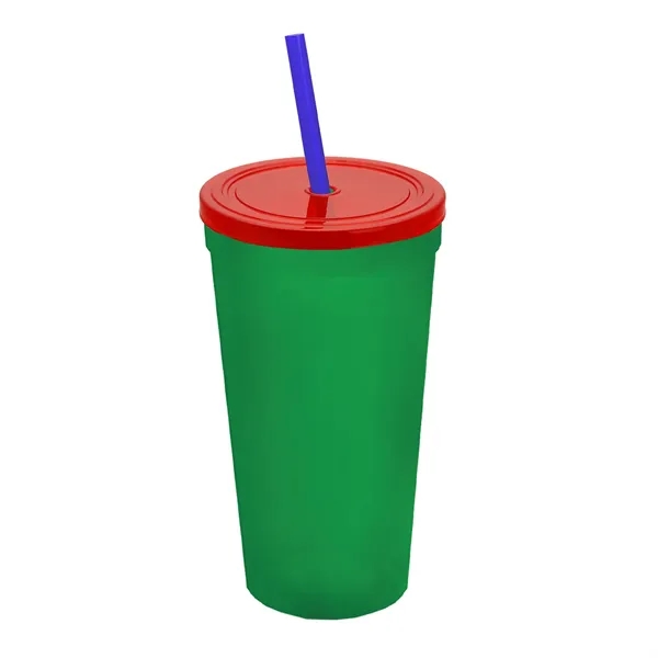 24 Oz. Stadium Cup With Straw And Lid... from ASI 40480 Koozie Group