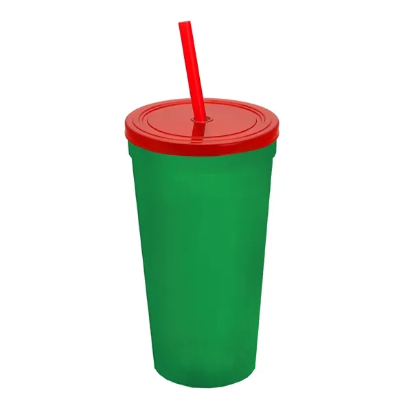24 Oz. Stadium Cup With Straw And Lid... from ASI 40480 Koozie Group
