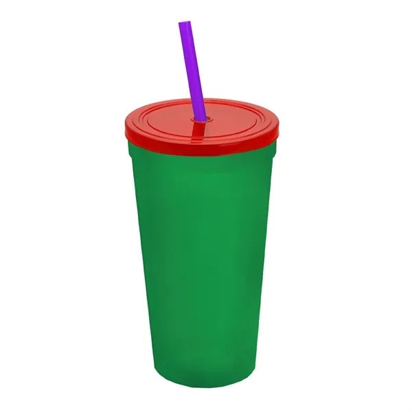 24 Oz. Stadium Cup With Straw And Lid... from ASI 40480 Koozie Group