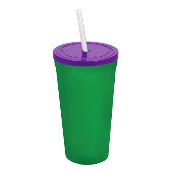 24 Oz. Stadium Cup With Straw And Lid... from ASI 40480 Koozie Group