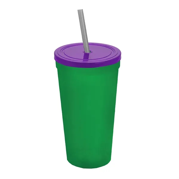 24 Oz. Stadium Cup With Straw And Lid... from ASI 40480 Koozie Group