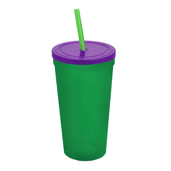24 Oz. Stadium Cup With Straw And Lid... from ASI 40480 Koozie Group