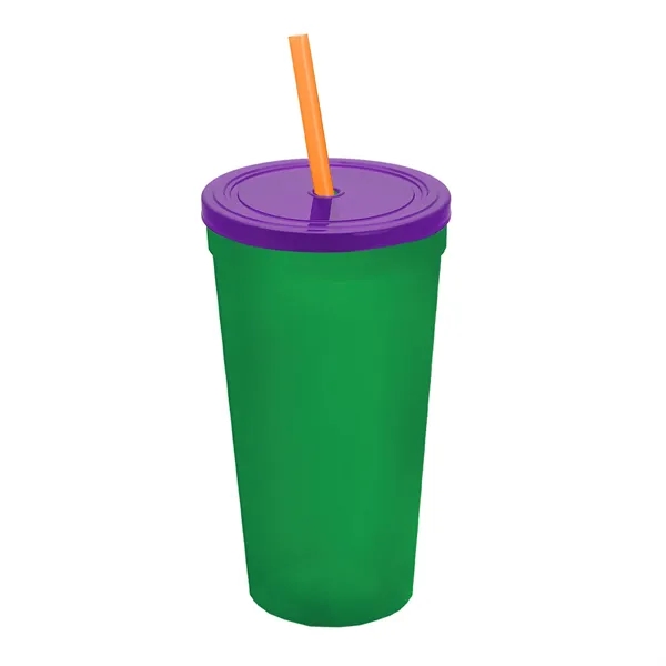 24 Oz. Stadium Cup With Straw And Lid... from ASI 40480 Koozie Group