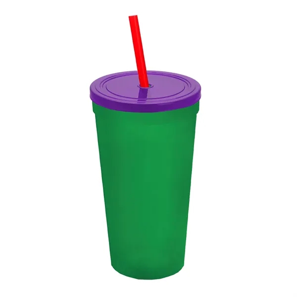 24 Oz. Stadium Cup With Straw And Lid... from ASI 40480 Koozie Group