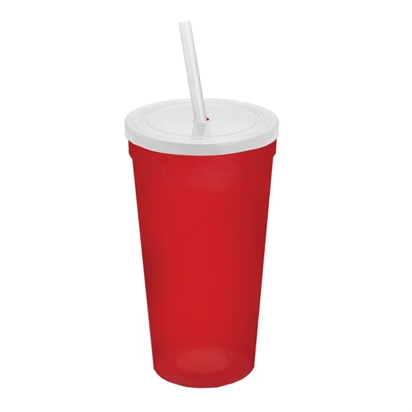 24 Oz. Stadium Cup With Straw And Lid... from ASI 40480 Koozie Group