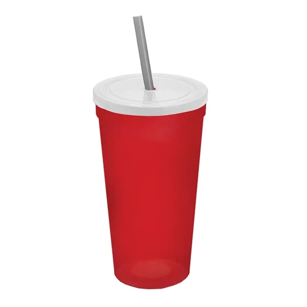 24 Oz. Stadium Cup With Straw And Lid... from ASI 40480 Koozie Group
