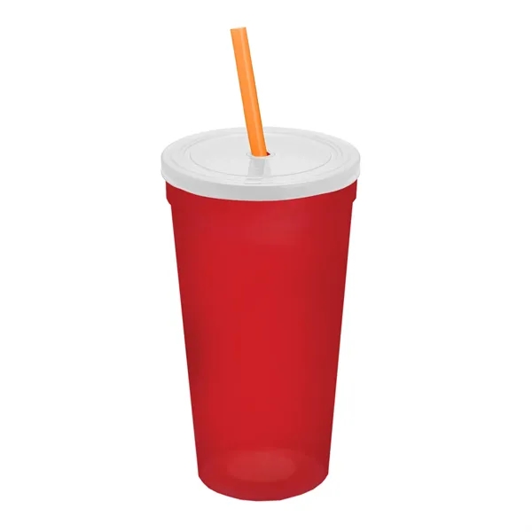 24 Oz. Stadium Cup With Straw And Lid... from ASI 40480 Koozie Group