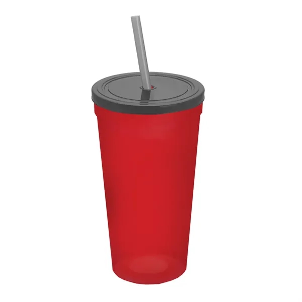 24 Oz. Stadium Cup With Straw And Lid... from ASI 40480 Koozie Group