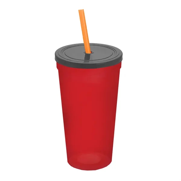 24 Oz. Stadium Cup With Straw And Lid... from ASI 40480 Koozie Group